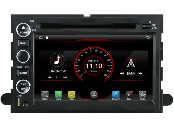 Cheap Fit for Ford F150 Mustang Expedition Explorer Fusion 2006-2009 OTOJETA android 9.1 Wifi car dvd player tape recorder headunits 5