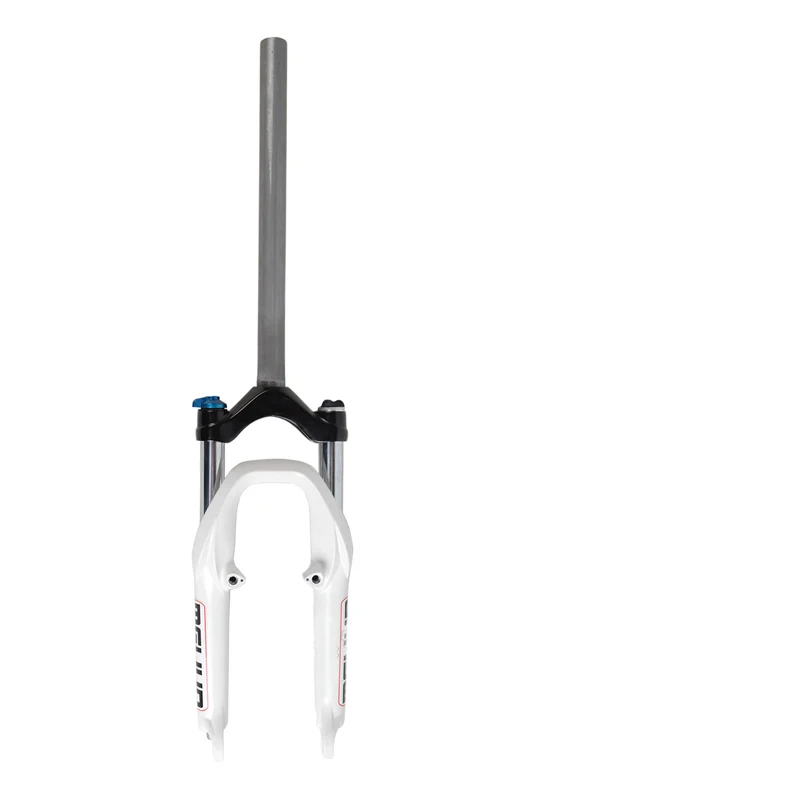 MTB горный велосипед 20 дюймов передняя вилка амортизирующая Запираемая масляная вилка велосипедный передний амортизатор модифицированные детали - Цвет: White