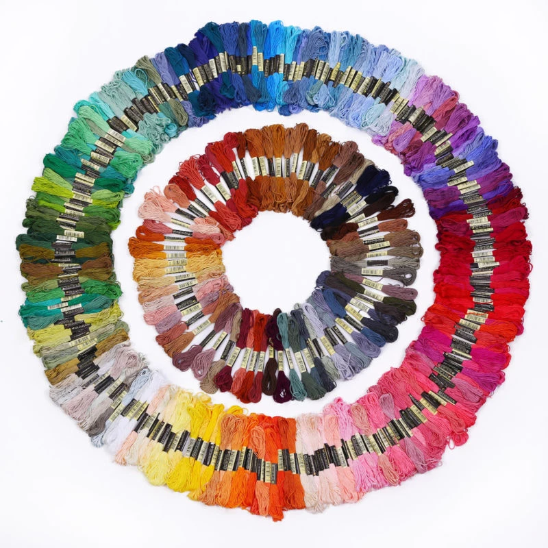 Египетский хлопок вышивка крестом нить DIY Швейные Инструменты 6 нитей