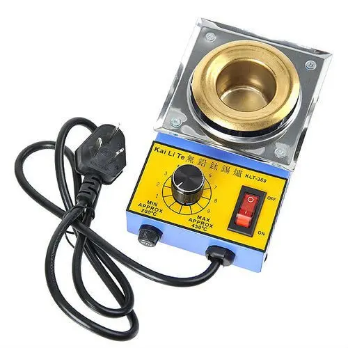 Free Shipping KLT 360 Solder Pot Titanium Alloy Soldering Melting Tin