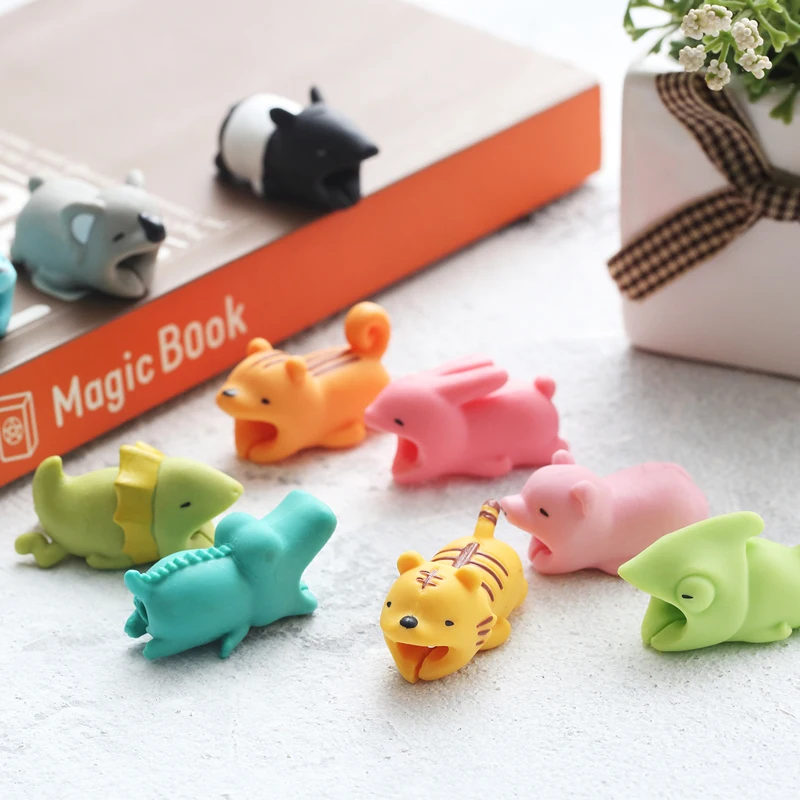 

30 Styles Cable Bite Protector Cute Animal USB Charge winder For Redmi 4A 4X 5A 5Plus Note 5 Pro Rabbit Model phone accessories