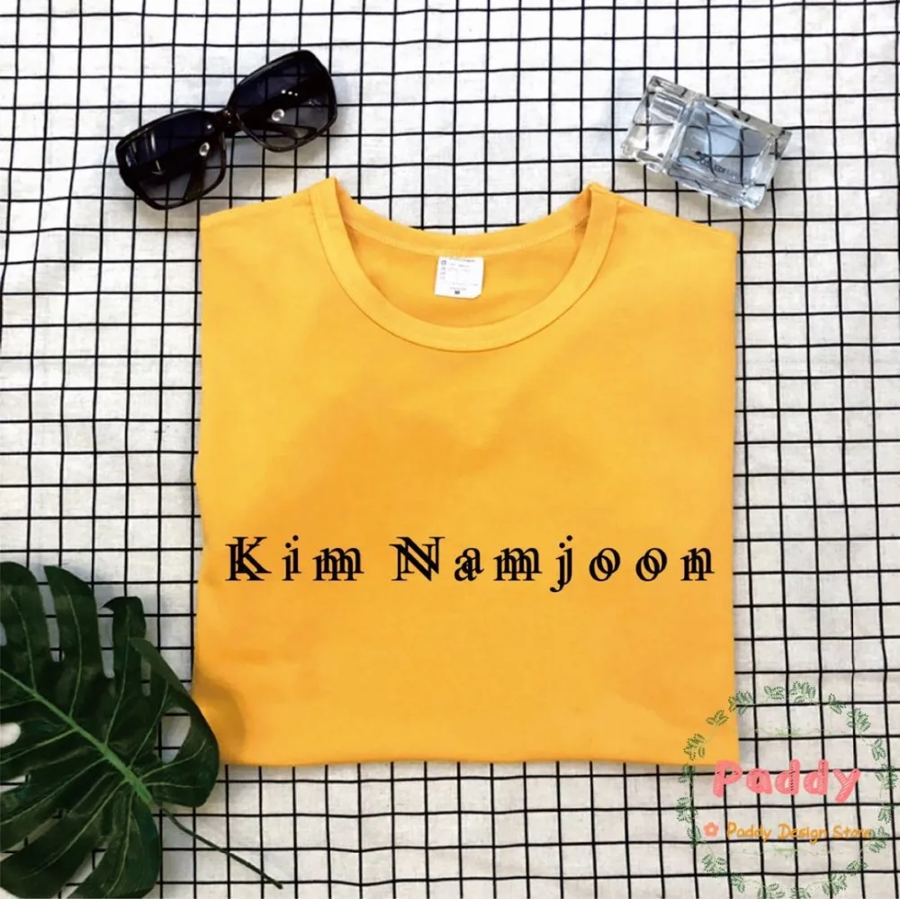 تي شيرت نسائي على الطراز الكوري تي شيرت كيم نامجون بأحرف مطبوعة تي شيرت Kpop عالي الجودة ورائع T Shirts Aliexpress
