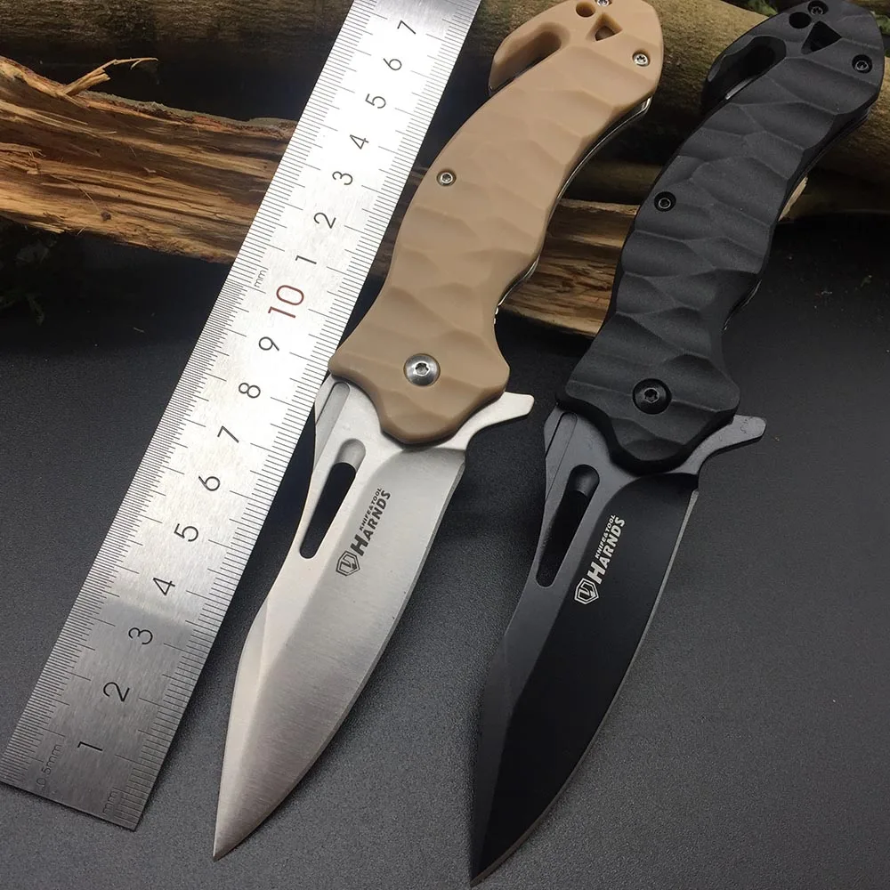 Harnds CK6115 Conch Folding Knife 8Cr14MoV Blade Nylon Glass Fiber