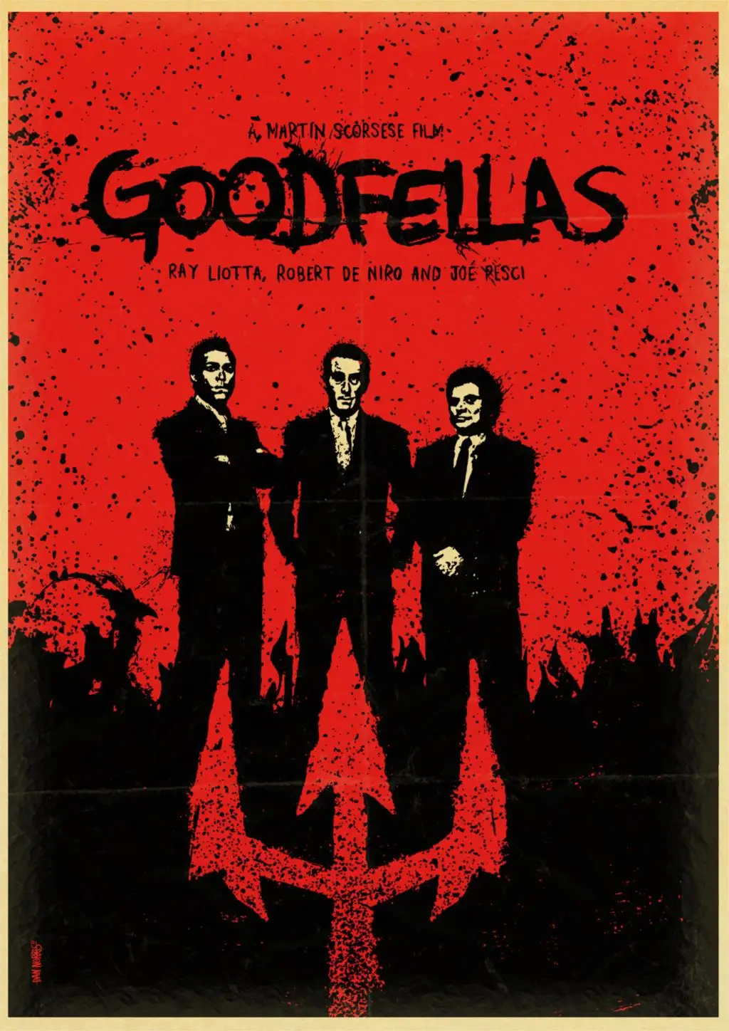 Постер из фильма Goodfellas ретро постер печатает Высокое качество наклейки на стену для гостиной украшения дома - Цвет: E107