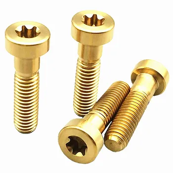 

Titanium Bolt for SHIMANO XTR M8000 Oil Brake M6 x25mm Ti Bolts Gold Color Multicolor Titanium Screw Ti Fastener