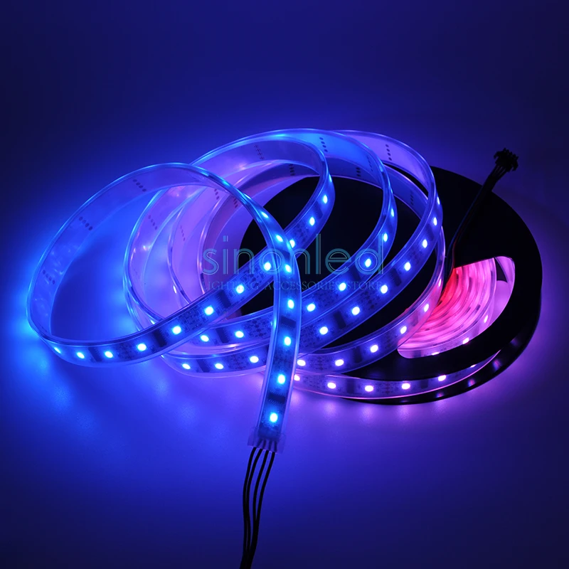 Freeshipping 5m LPD8806 8806 48leds/m led strip Tube Waterproof IP67