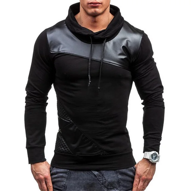 black hoodie mens fashion