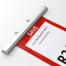 80 см D форма баннер вешалки алюминиевая лента плакат вешалка супермаркет живопись портрет зажим стержень плакат клип рельсы держатель флага