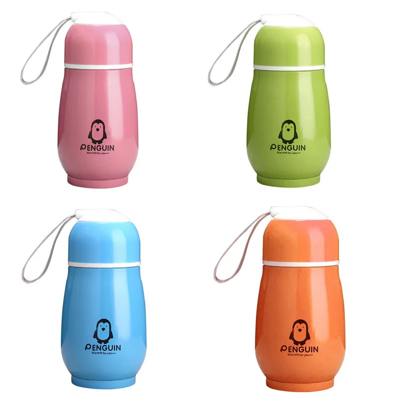 

SUNFILI Creative Penguin Thermos Cup Belly Cup Portable Stainless Steel Vacuum Flask Insulated Thermo Water Bottle