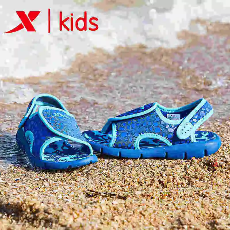 

Xtep children male children's beach sandals 2019 summer new male baby sandals children's shoes 682215509691