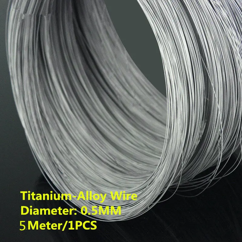 

1PCS/5Meters TW001 Titanium-Alloy Wire 5Meter Diameter 0.5mm TA2 Titanium Wire Titanium Cable