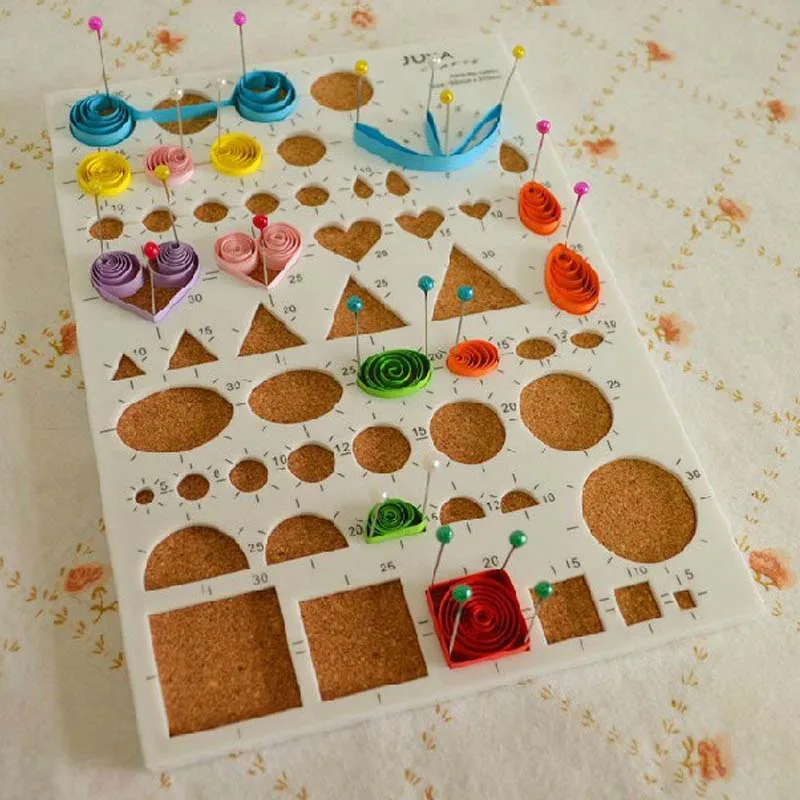 

Quilling Tool Template Corkboard Quilling Paper Tools Paper-scrolling Filigree Mosaic DIY Decoration Origami Craft Paper 21*15cm