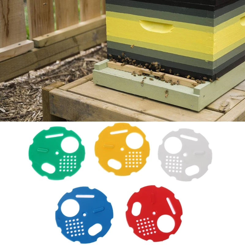 5 шт пчеловод пчелиный улей дверь входного диска редуктор вращающийся пчелиное гнездо коробка ворот