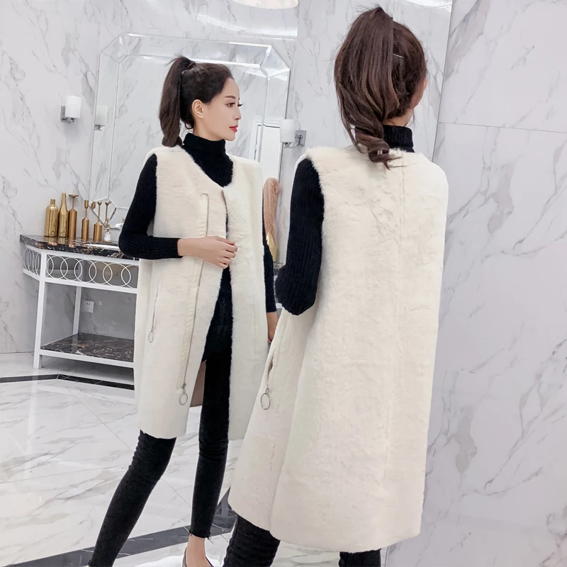 MUMUZI 2018 Fashion Faux Fur Coat Winter Women Casual Slim Sleeveless Faux Sheepskin Vest Winter Jacket Women casaco feminino MUMUZI 2018 Fashion Faux Fur Coat Winter Women Casual Slim Sleeveless Faux Sheepskin Vest Winter Jacket Women casaco feminino