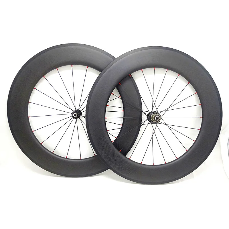 carbon road wheels 88mm wheel 23mm clincher 700c NOVATEC 291/482 hubs 3K UD matte glossy bicyelc 20/24 | Спорт и развлечения