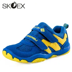 SKOEX детские кроссовки для мальчиков и девочек уличная дышащая обувь Дети Повседневное модная спортивная обувь для бега (маленький/Big