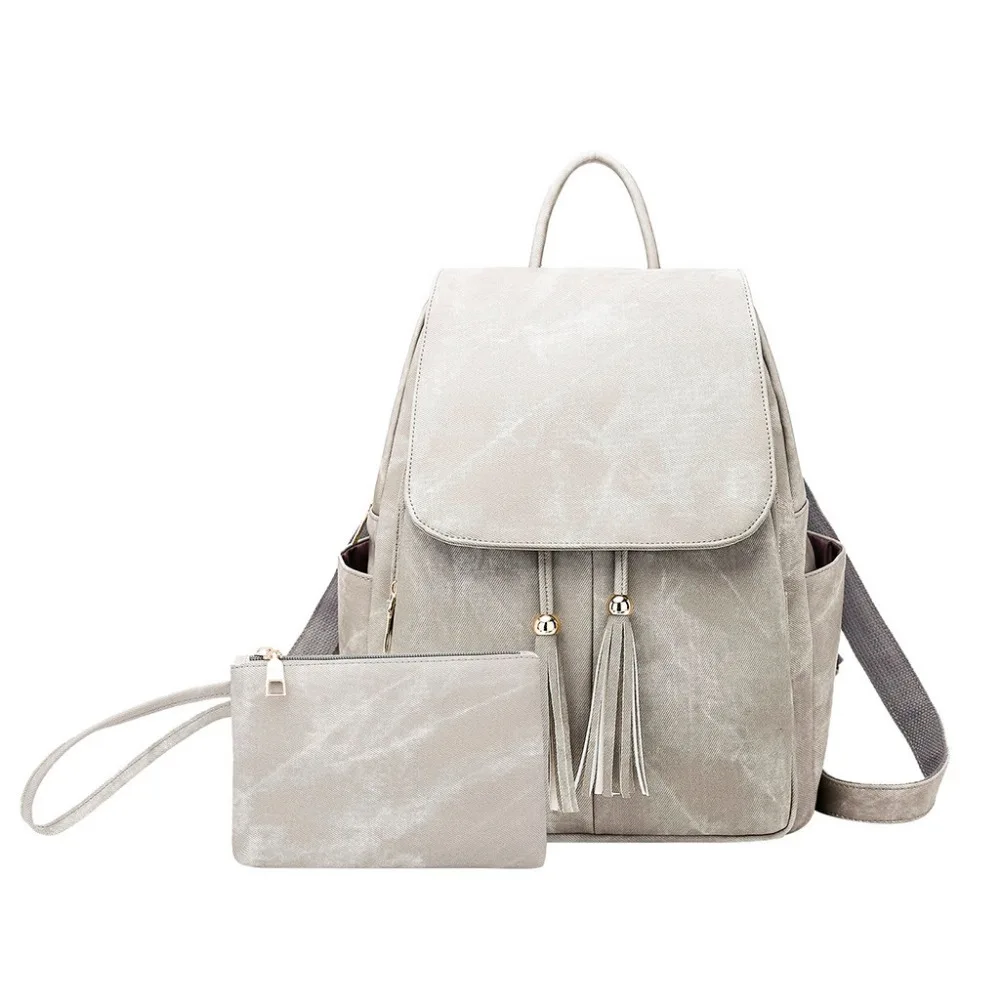 

New Fashion PU Women Backpack 2019 Hight Quality Vintage Backpacks Female Casual Larger Capacity Travel Shoulder Bags 10May 10