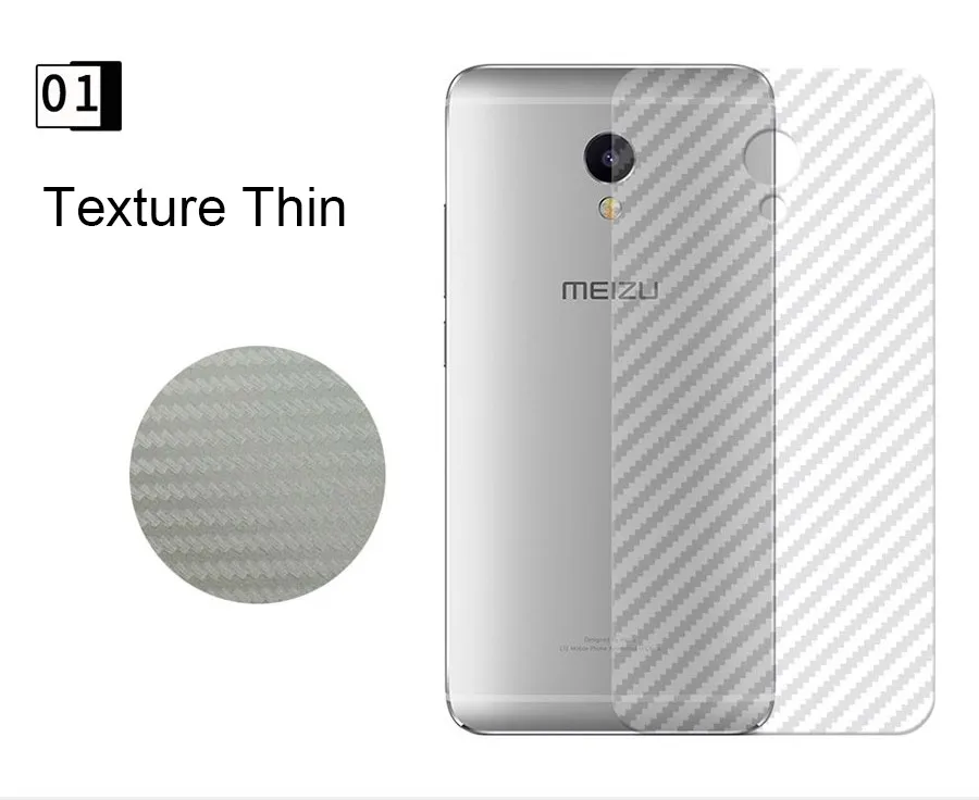 Для Meizu M2 M3 M5 MX4 MX5 mx6 MX5 Pro M2 M3 M5 Примечание 2 шт. спереди закаленное Экран Protector углеродного сзади Стикеры Фильм Чехол