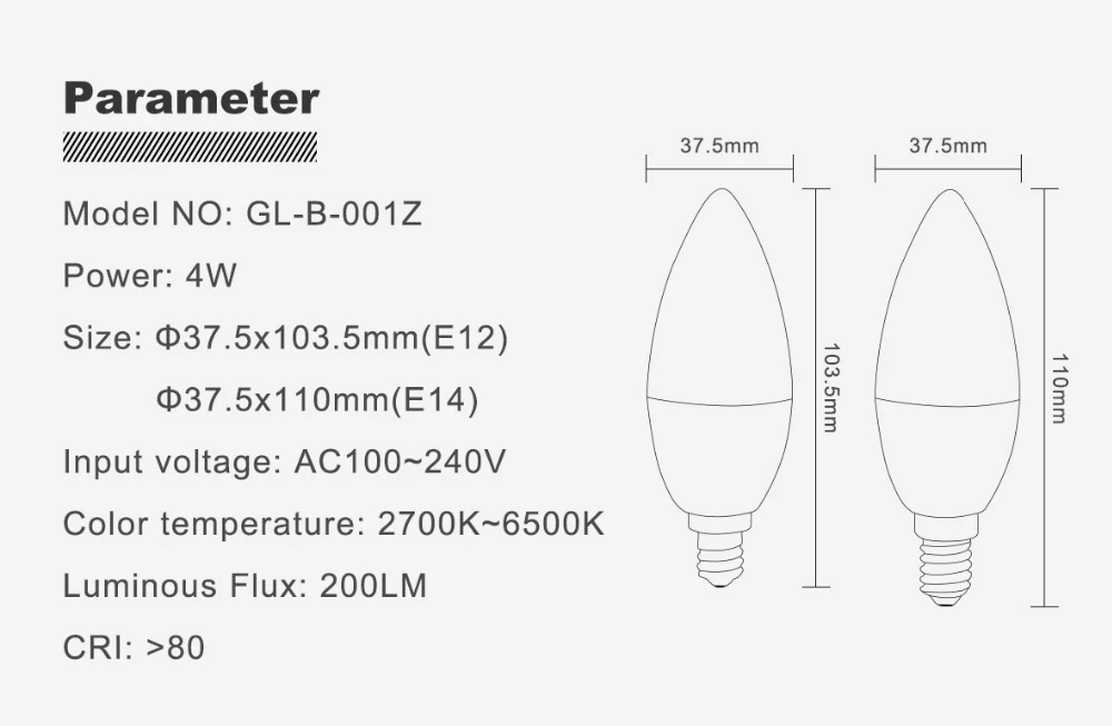 Zigbee ZLL свечи светодиодный лампочки E14 E12 4 W RGBCCT RGBW RGBWW CW Smart APP Управление 110 V 220 V 230 V 240 V работы с Amazon Echo