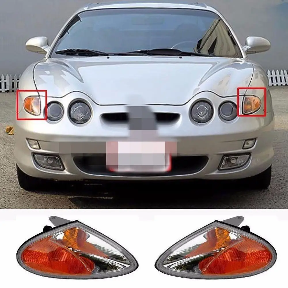 

Front Turn Signal Lights Lamp Yellow LH RH for hyundai Tiburon coupe 1999-2002 9230227550 9230127550