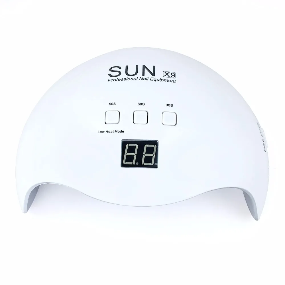 Сушилка для ногтей SUN X 9 УФ светодиодная лампа льда 48/54 Вт с ЖК таймером макияж 36