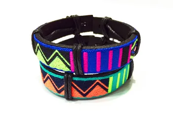 

Wholesale New Europe fashion popular punk Accessories Colorful ethnic Hip Hop dance bracelet 50pc Lot
