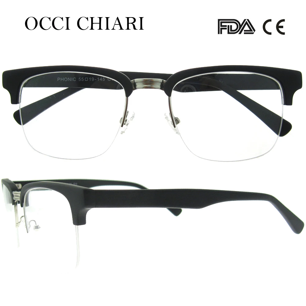 Оправа для глаз OCCI CHIARI 2018 винтажные мужские очки в стиле ретро металлические
