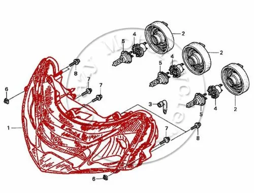 Мотоциклетный передний головной светильник для Honda CBR954 2002-2003 CBR954RR CBR 954 головной светильник лампа в сборе налобный светильник ing Moto запчасти