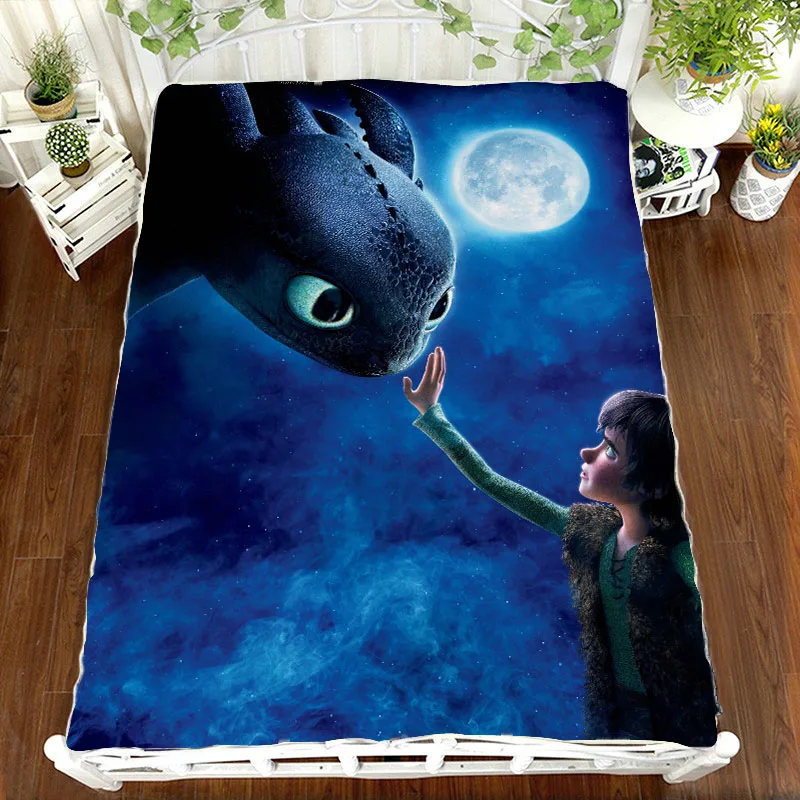 

Anime Manga How to Train Your Dragon Bed Sheet 150*200cm Bedsheet