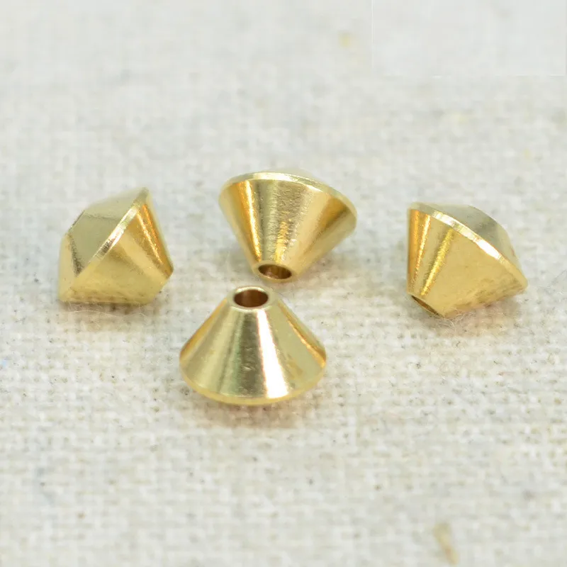 

100pcs 6*4.5mm Metal Raw Brass Spacer Beads 1.2mm Hole Beads DIY Loose Beads For Jewelry Making