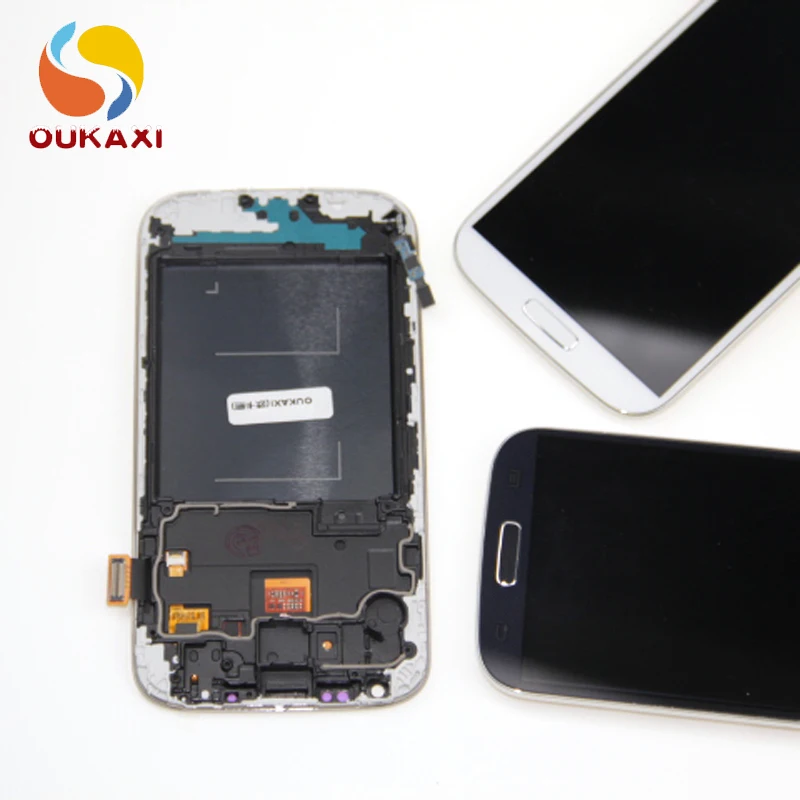 ЖК дисплей + сенсорный экран для Samsung Galaxy S4 GT I9505 I9500 i337 дигитайзер с рамкой 100%