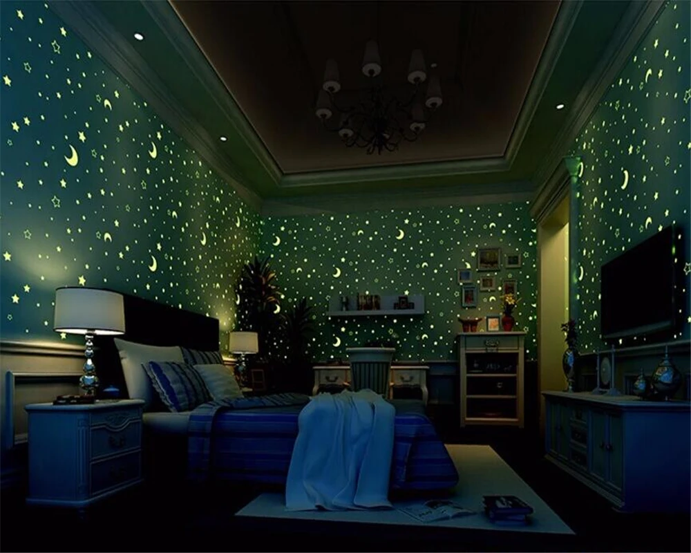 Beibehang 3d Wallpaper Bukan Tenunan Kamar Anak Anak Bercahaya Beibehang 3d Wallpaper Bukan Tenunan Kamar Anak Anak Bercahaya