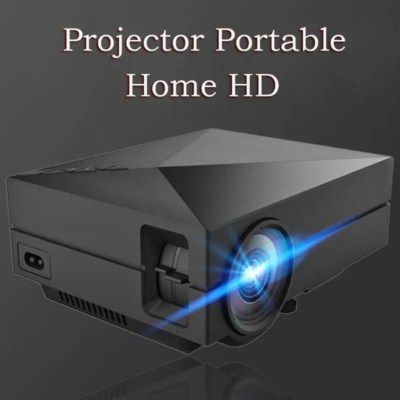 GM60 Домашний кинотеатр HDMI USB VGA AV lcd Mini 1080 P 3D проектор медиа проектор Beamer US EU Plug