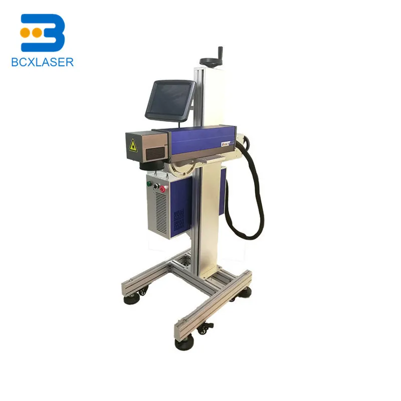 High Speed CO2 Flying Laser Marking Machine for Wood /Jeans /Plastic /Carton