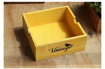 

1PC Garden Planter Wooden Pot for Succulent Flower Plants Window Box Wooden Flower Boxes Trough Pot Plants Storage Box JL 103