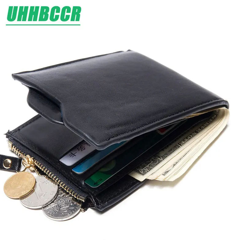 new 2018 men wallets Coin purse mens wallet male money purses Soft Card Case New classic soild ...