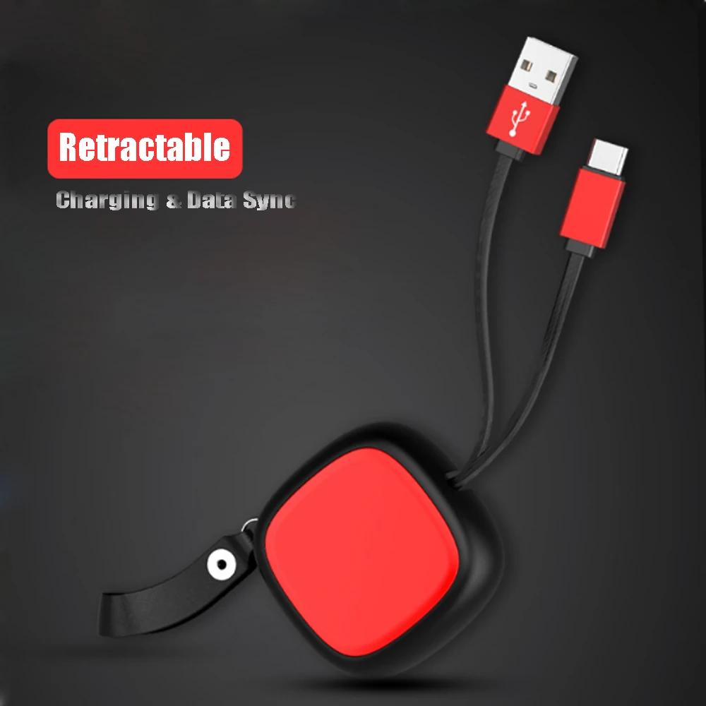 

100pcs Retractable Phone Cable for iph X 8 7 6S Plus 5S Data Sync USB Charging Cable for Android for typr-C Micro USB cable