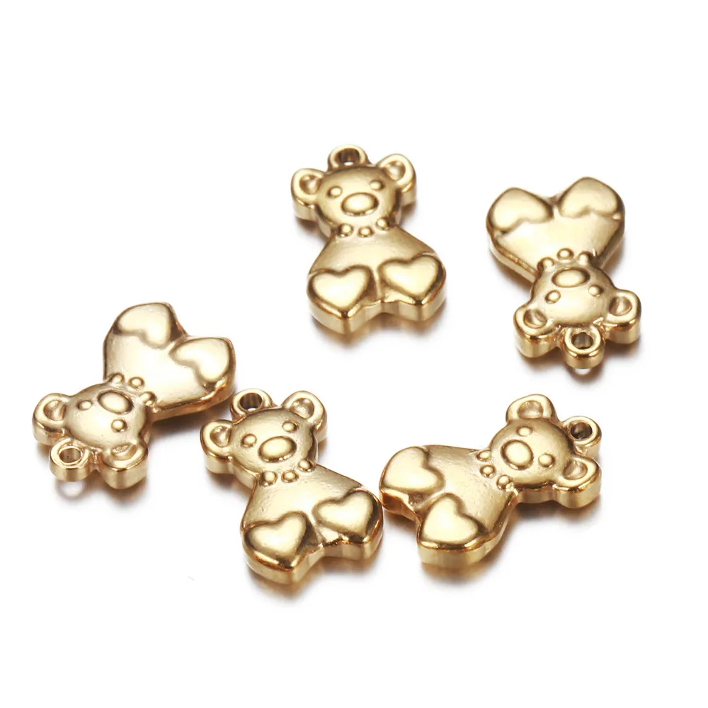 Buy 5PCS 11x17mm Wholesale Stainless Steel Simple Cute