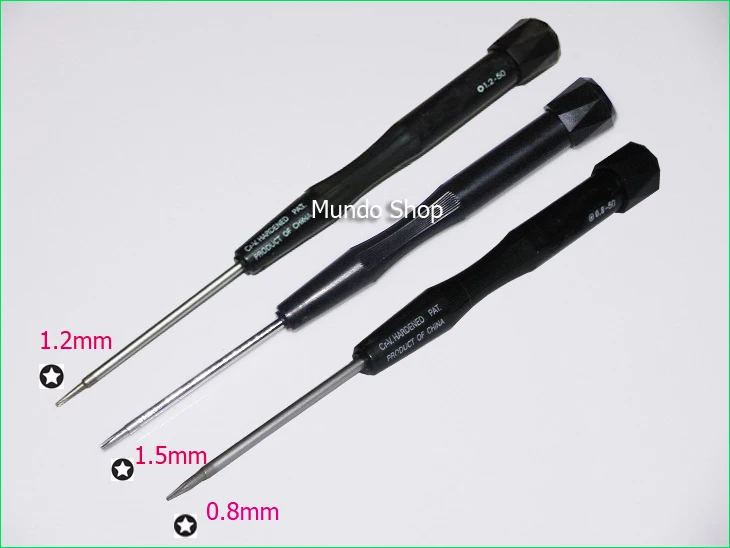 one set 3pcs 5 piont star pentalobe screwdriver for iphone 4s 5s what size screwdriver for iphone 4