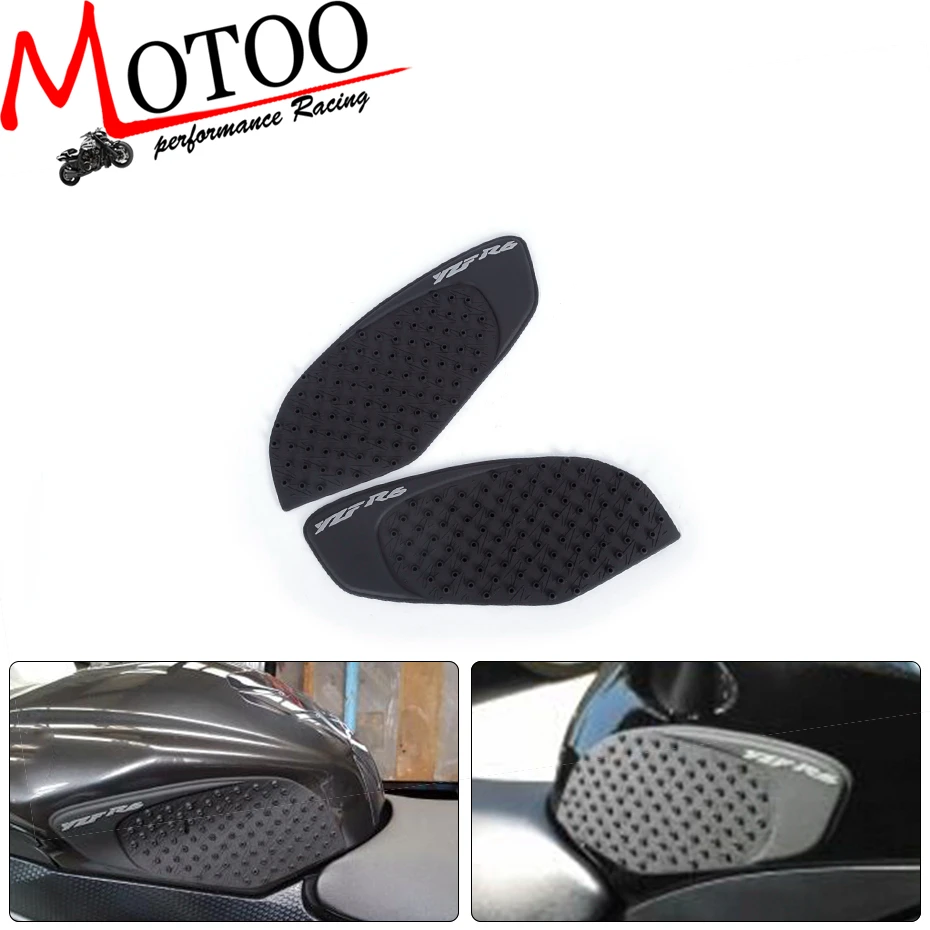 Motoo- Tank Pad Protector Sticker Decal Gas Knee Grip Traction Side 3M For Yamaha YZF R6 2008 2009 2010 2011 2012 13 2014-16 | Автомобили
