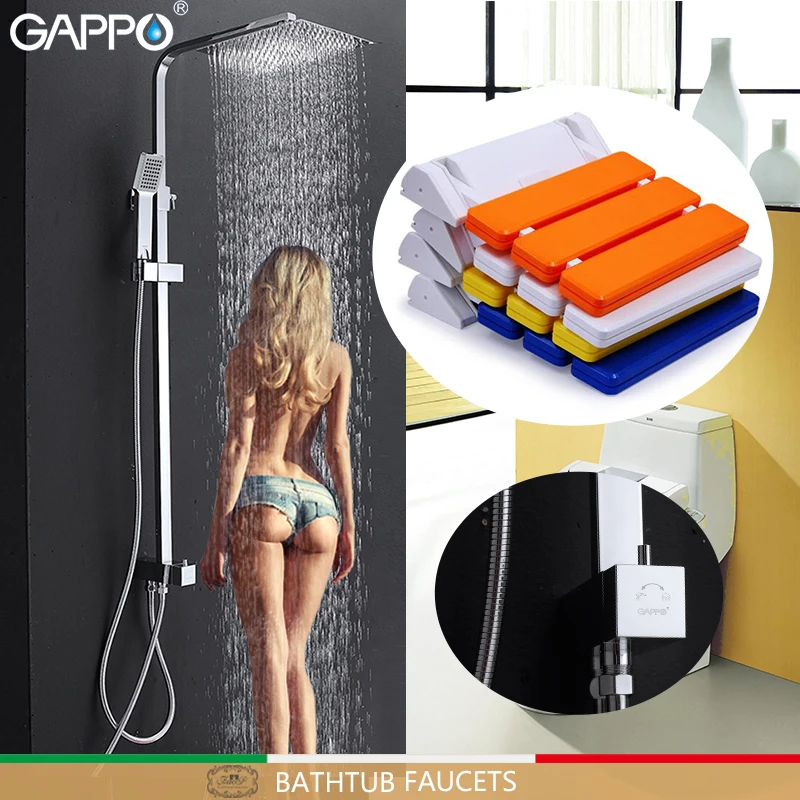 

GAPPO Bathtub Faucets set bathtub shower walls shower faucet water tap wall mounted chairs Bathtub tap mixer shower chair
