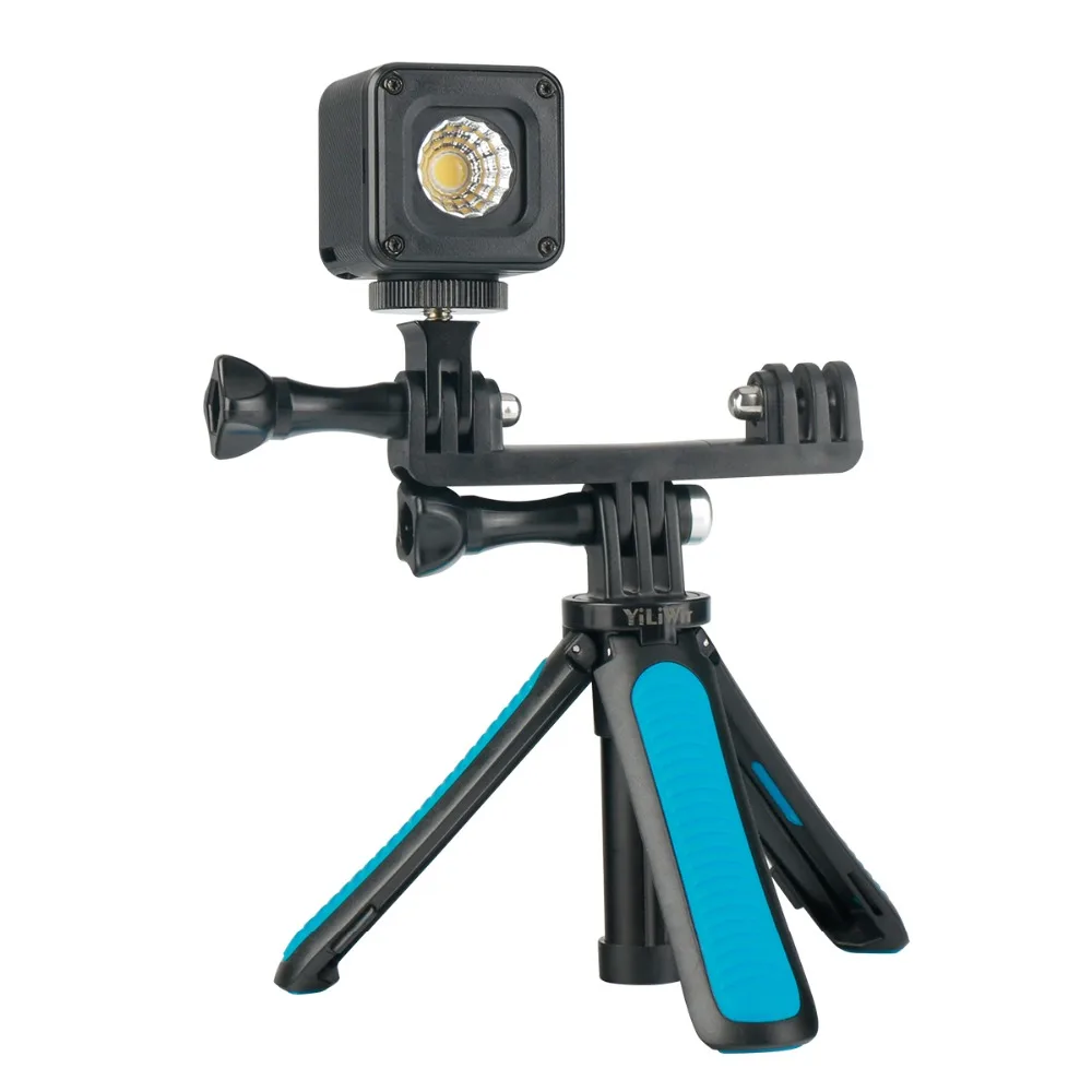 Gopro штатив монопод для селфи ручной 2 в 1 w Водонепроницаемый Led металлическая