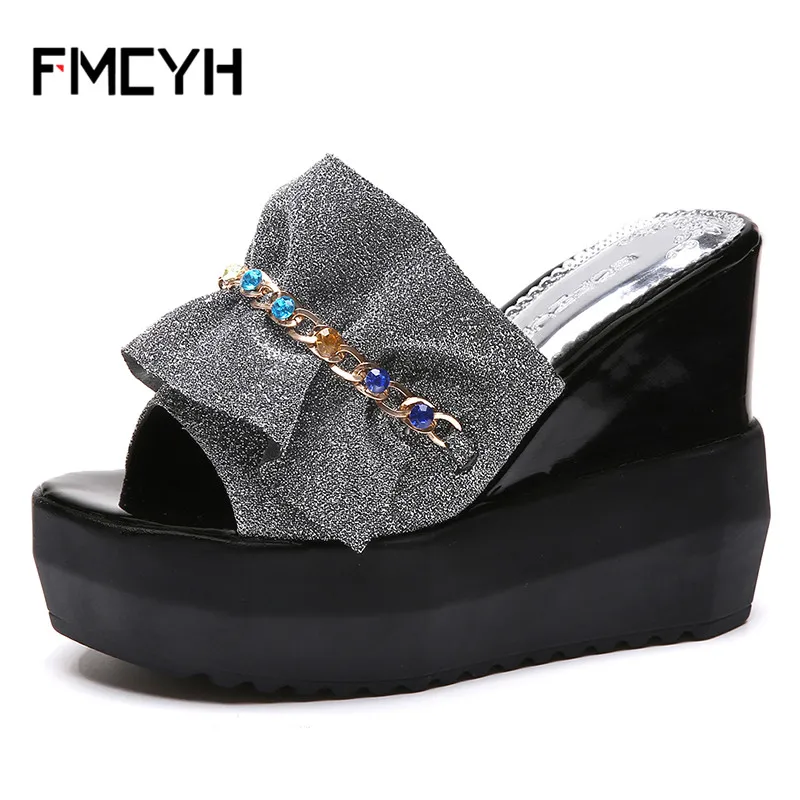 high heel rubber slippers