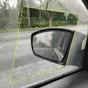 

2Pc Car Side Window Protective Film Anti Fog Membrane Anti-glare Waterproof Rainproof Car Sticker Clear Film 200*175mm