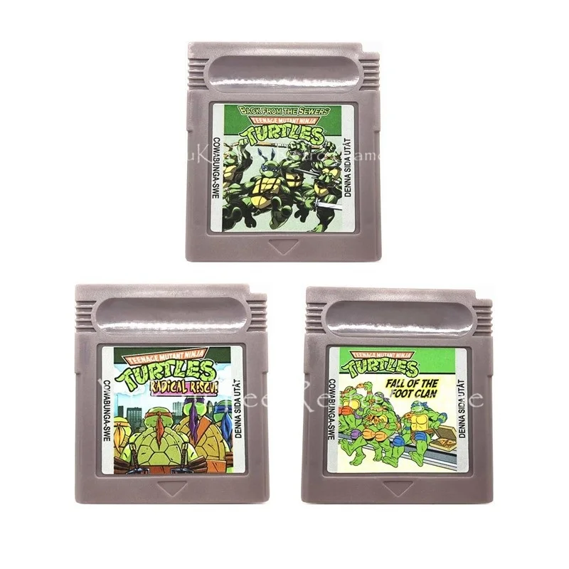 

Teenage Mutant Ninja Turtles Video Game Memory Cartridge Card for 16 Bit Console Accessories