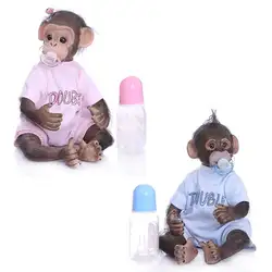 40 см Реалистичная кукла-Пупс Мягкая силиконовая виниловая новорожденная обезьяна Реалистичная игрушка ручной работы Детский подарок на