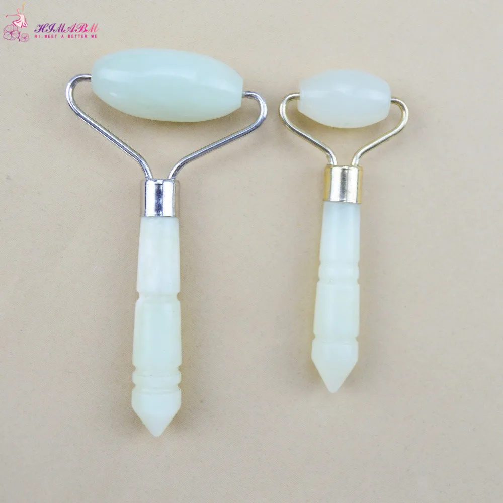 1 Pack = 2pcs Natural jade facial massage roller anti wrinkle thin face beauty bar stick face slimming wheel body massage 1 Pack = 2pcs Natural jade facial massage roller anti wrinkle thin face beauty bar stick face slimming wheel body massage