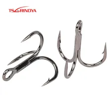 Tsurinoya 5 шт. паз тройной рыболовный крючок 14# колючая крючок для поддельной приманки мягкие приманки без чешуи De Pesca аксессуары рыболовные снасти
