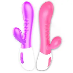 G Spot страпон с вибратором Секс-игрушки для женская мастурбация 10 Скорость двойной вибрации силиконовая палочка вагинальный, клиторальный