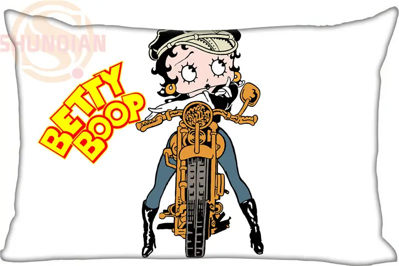 Заказная наволочка Betty Boop прямоугольная молния подушка из полиэстера и хлопка размер крышки 45x35 см(с одной стороны) печать - Цвет: 3 Pillowcase